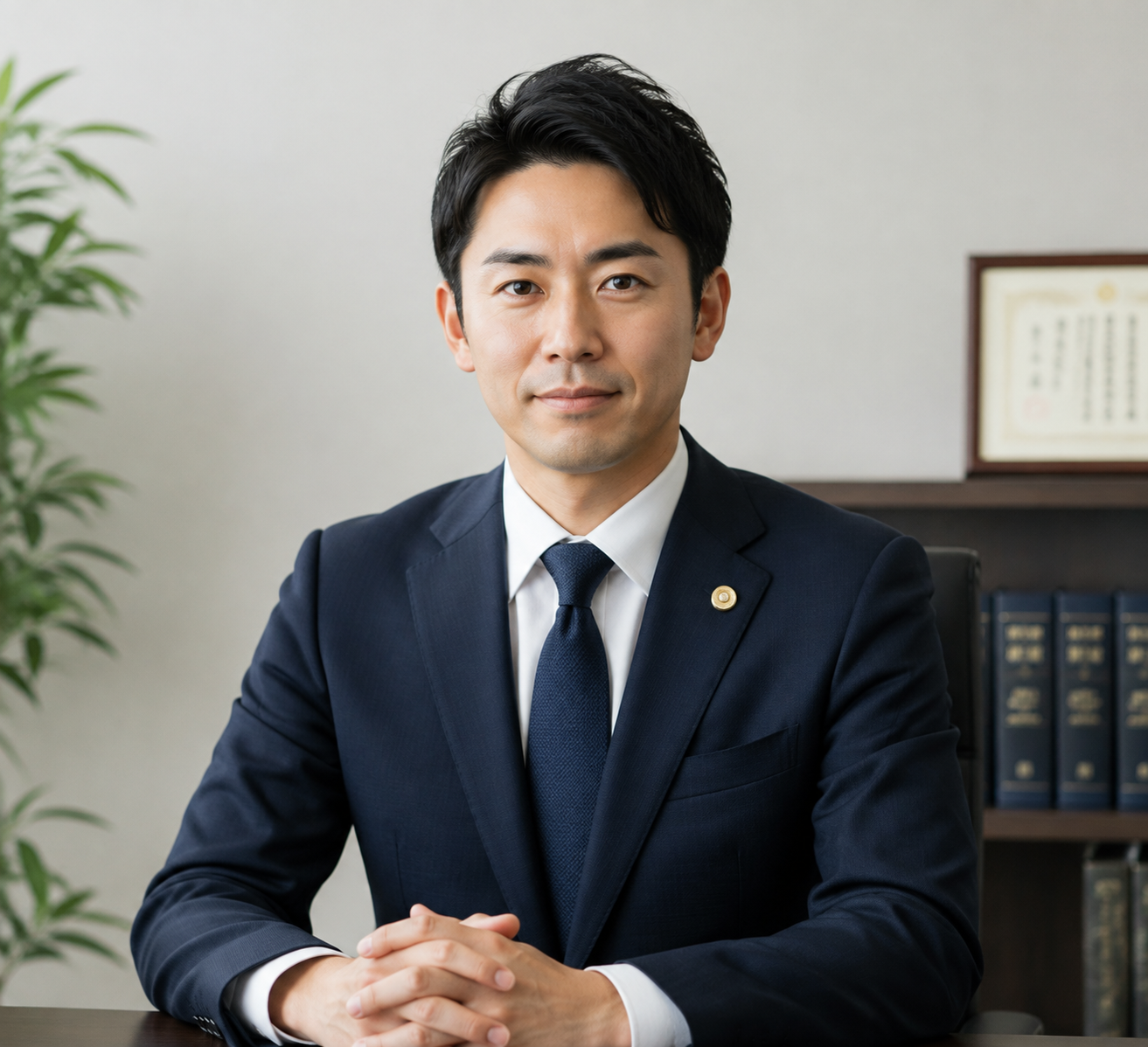 代表司法書士 朝日健一の写真（AI生成イメージ）